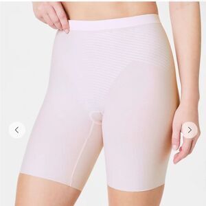 NWT Spanx Supima® Cotton Mid-Thigh Short Pink blossom XL